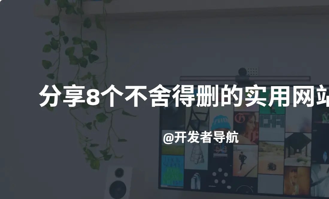 分享8个不舍得删的实用网站!快进到收藏夹里吃灰!