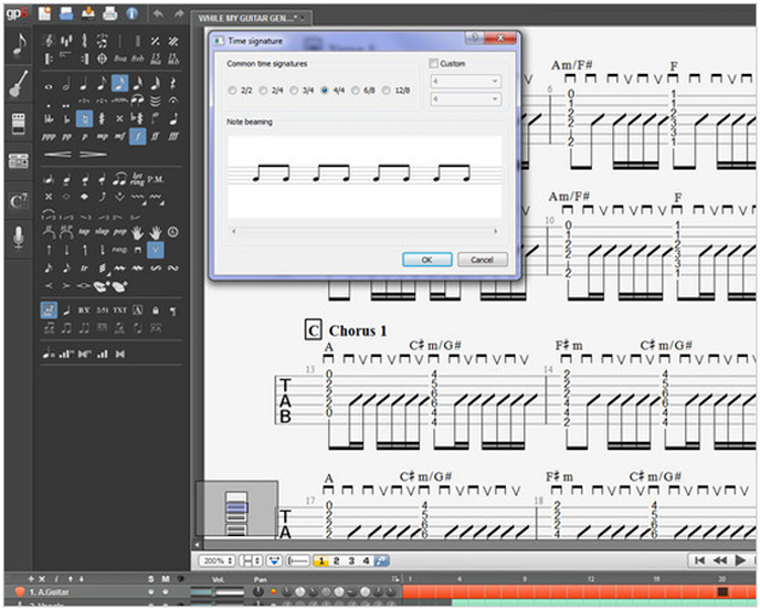 有↔关guitar pro 休止符