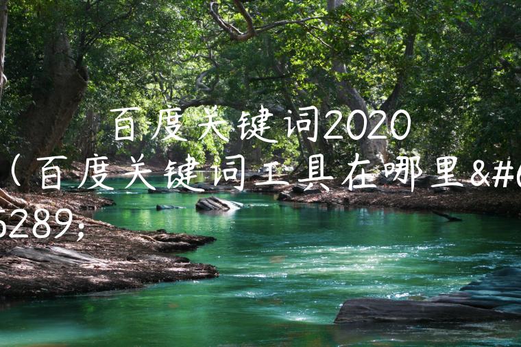 百度关键词2020（百度关键词工具在哪里）