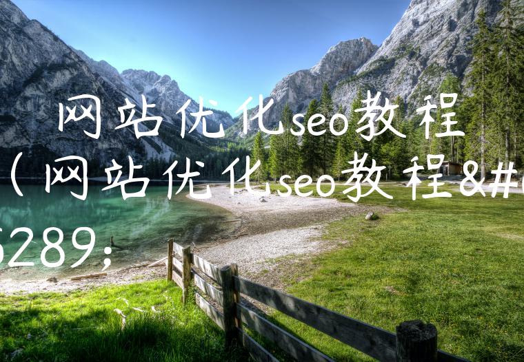 网站优化seo教程（网站优化seo教程）