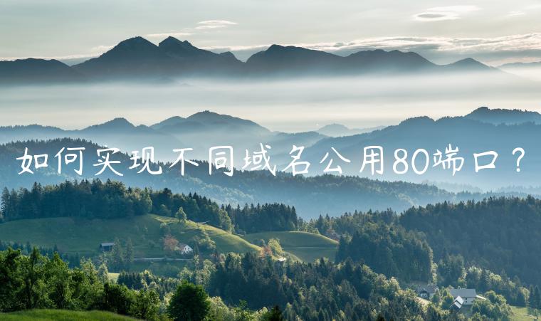 如何实现不同域名公用80端口？