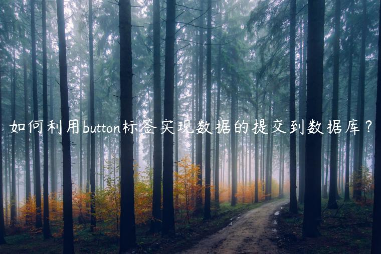 如何利用button标签实现数据的提交到数据库？