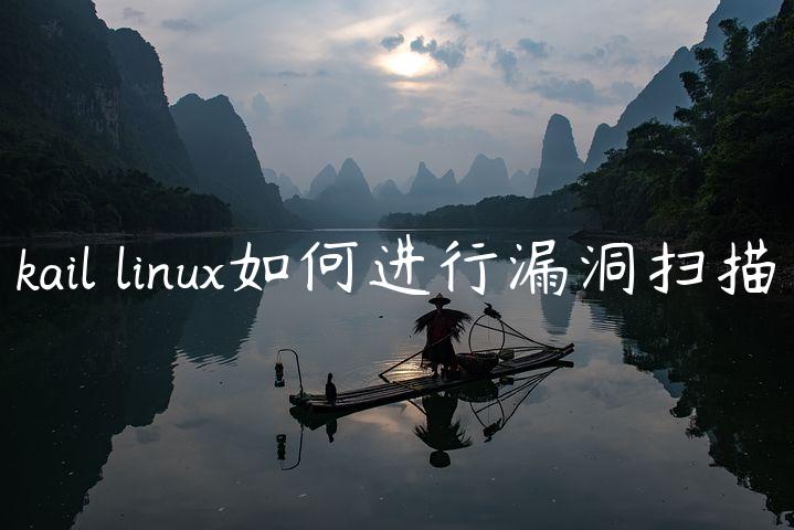 kail linux如何进行漏洞扫描