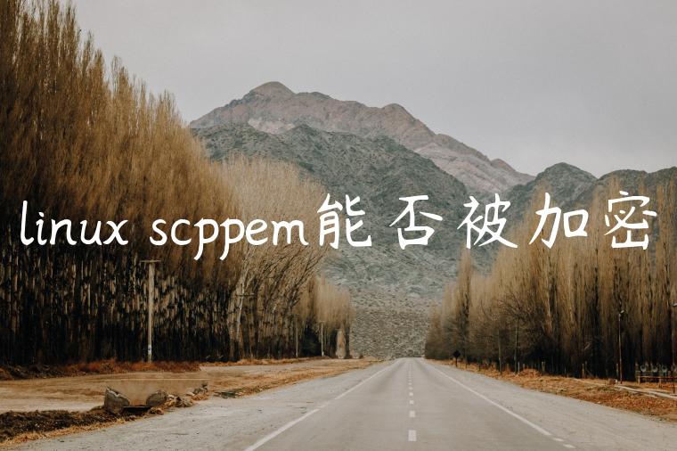 linux scppem能否被加密