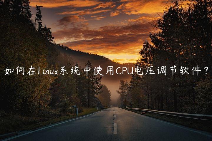 如何在Linux系统中使用CPU电压调节软件？