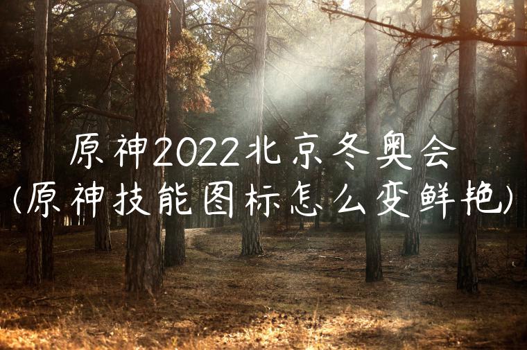 原神2022北京冬奥会(原神技能图标怎么变鲜艳)