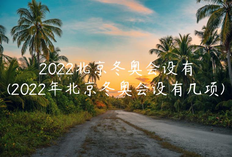 2022北京冬奥会设有(2022年北京冬奥会设有几项)