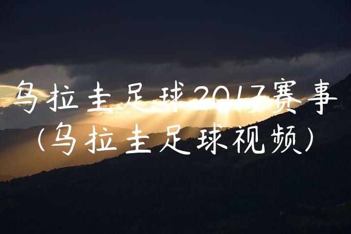 乌拉圭足球2017赛事(乌拉圭足球视频)