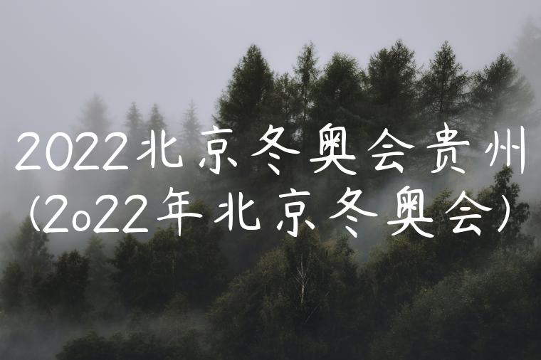 2022北京冬奥会贵州(2o22年北京冬奥会)