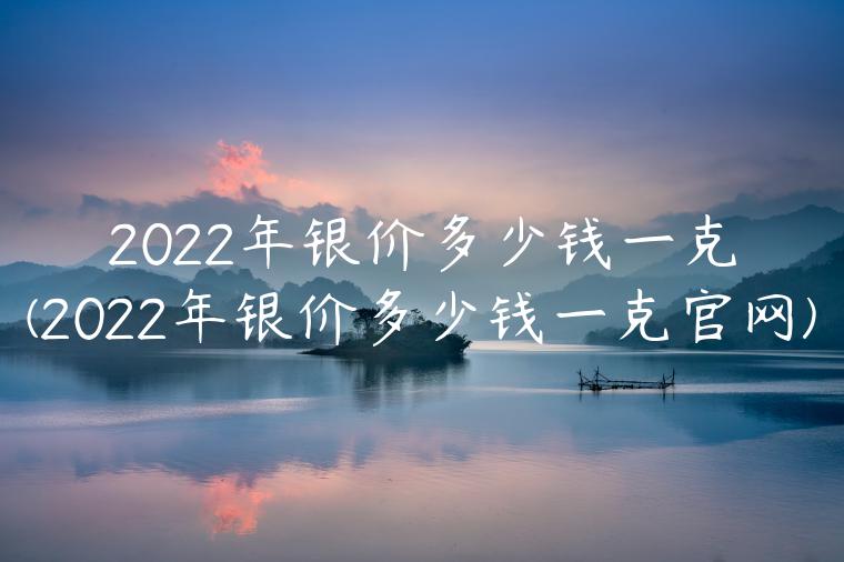 2022年银价多少钱一克(2022年银价多少钱一克官网)