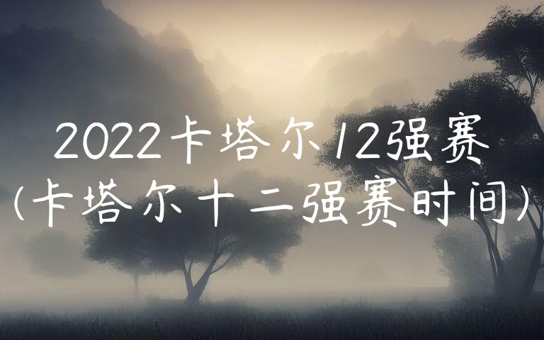 2022卡塔尔12强赛(卡塔尔十二强赛时间)