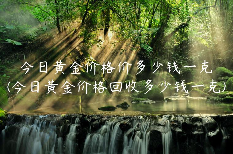 今日黄金价格价多少钱一克(今日黄金价格回收多少钱一克)