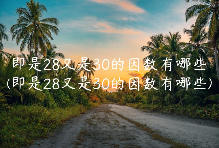 即是28又是30的因数有哪些(即是28又是30的因数有哪些)