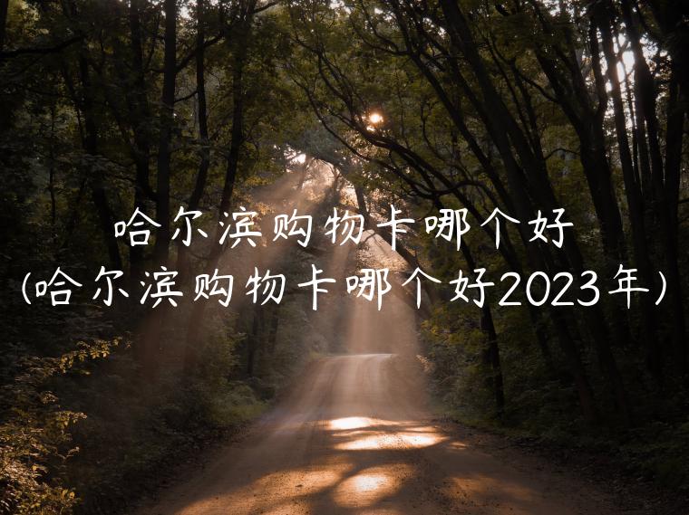 哈尔滨购物卡哪个好(哈尔滨购物卡哪个好2023年)