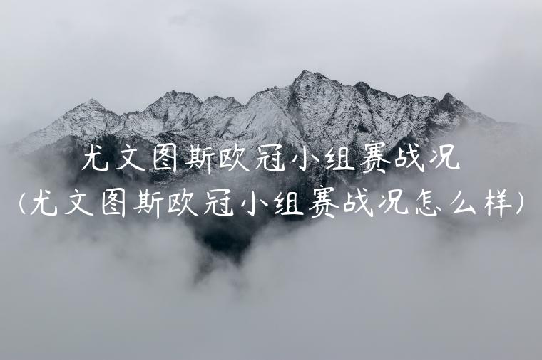 尤文图斯欧冠小组赛战况(尤文图斯欧冠小组赛战况怎么样)