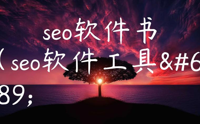 seo软件书（seo软件工具）