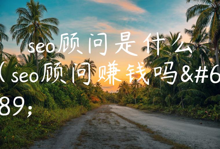 seo顾问是什么（seo顾问赚钱吗）